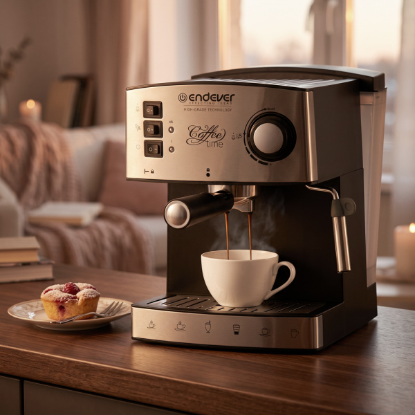 Кофеварка рожкового типа ENDEVER COSTA-1060