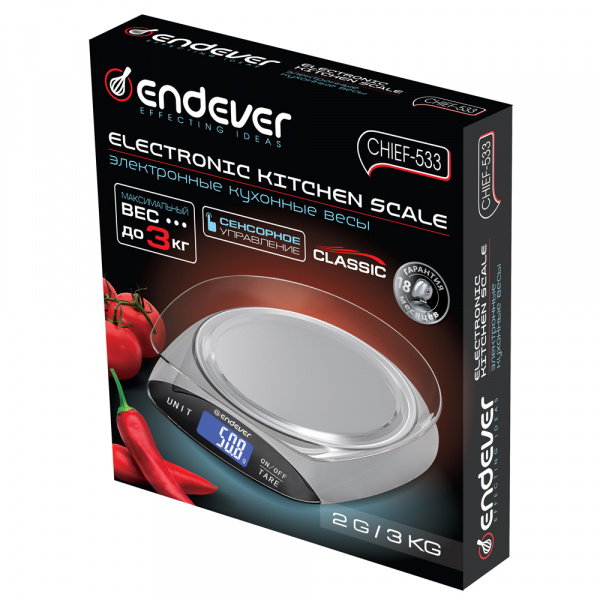 Весы кухонные электронные ENDEVER CHIEF-533