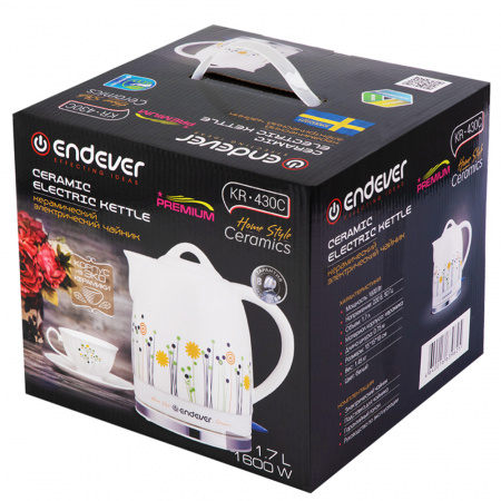 Чайник электрический керамический ENDEVER KR-430C