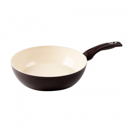 Сотейник алюминиевый с крышкой ENDEVER Stone-CREME-28C