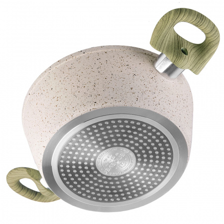 Кастрюля ENDEVER Stone-Beige-20C с крышкой ?20 см