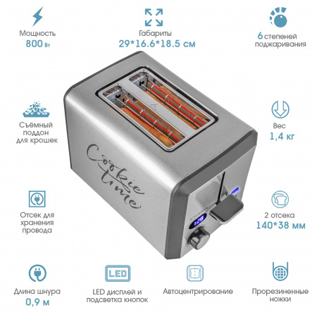 Электрический тостер TUAREX TK-6006