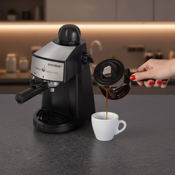 Кофеварка рожкового типа ENDEVER Costa-1050